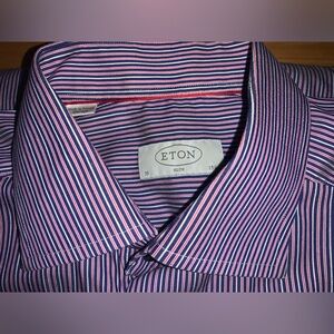 Eton slim fit dress shirt size 15.5